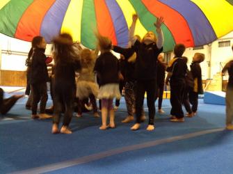 Room 14 under the parachute