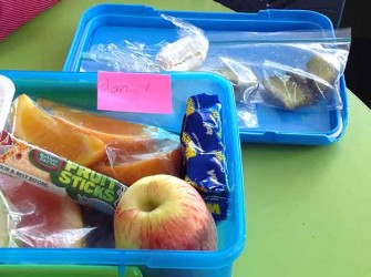1 We took pictures of our lunches