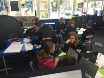 We helped each other decide who to write to and then we researched