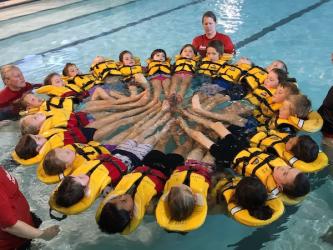 Water Safety learning the huddle