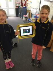 Bianca and Baylee share their book creator 2