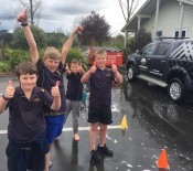 6 The car wash boys had little time for rest